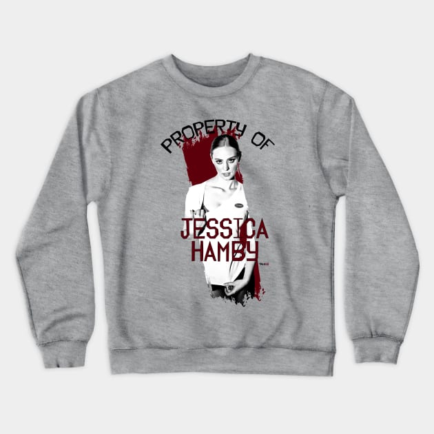 Property of Jessica Hamby Crewneck Sweatshirt by AllieConfyArt